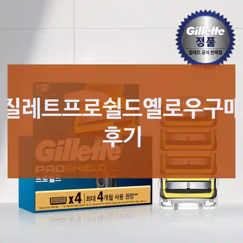 좋은 선택이었던 질레트 “질레트프로쉴드옐로우” 경험 후기