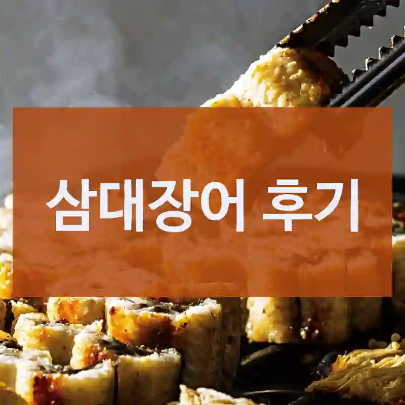 틱톡에서 난리 난 삼대장어, 체험기, 캠핑요리