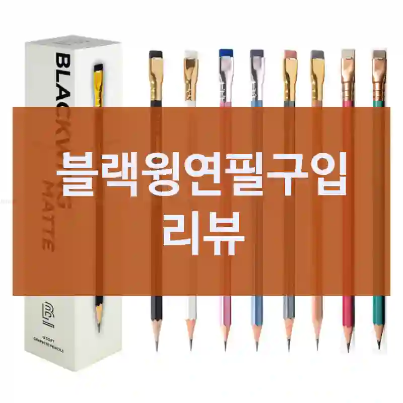 블랙윙연필구입 리뷰