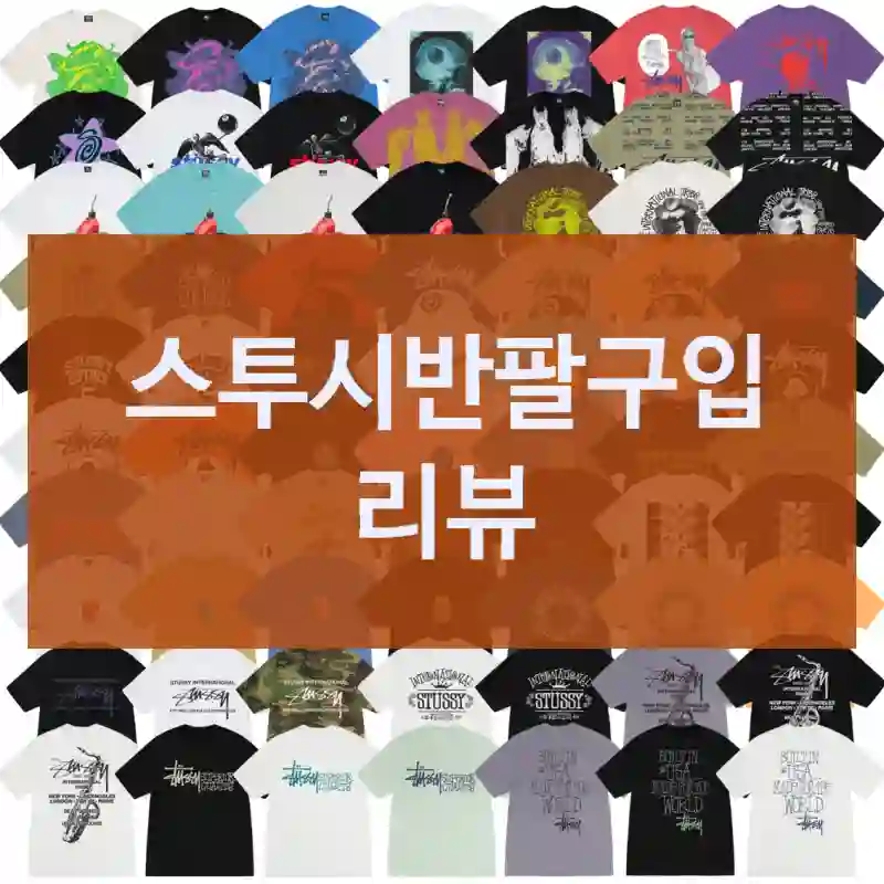 스투시반팔구입 리뷰