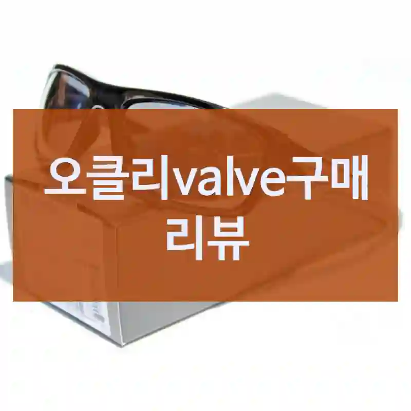 오클리valve구매 리뷰