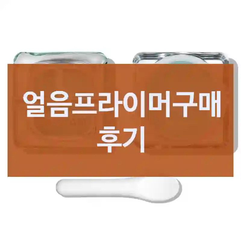 얼음프라이머구매 후기