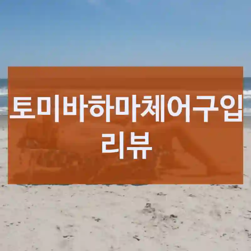 소문난 이유가 뭘까? – 토미 바하마 토미바하마체어
