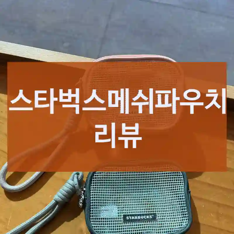 스타벅스메쉬파우치 리뷰