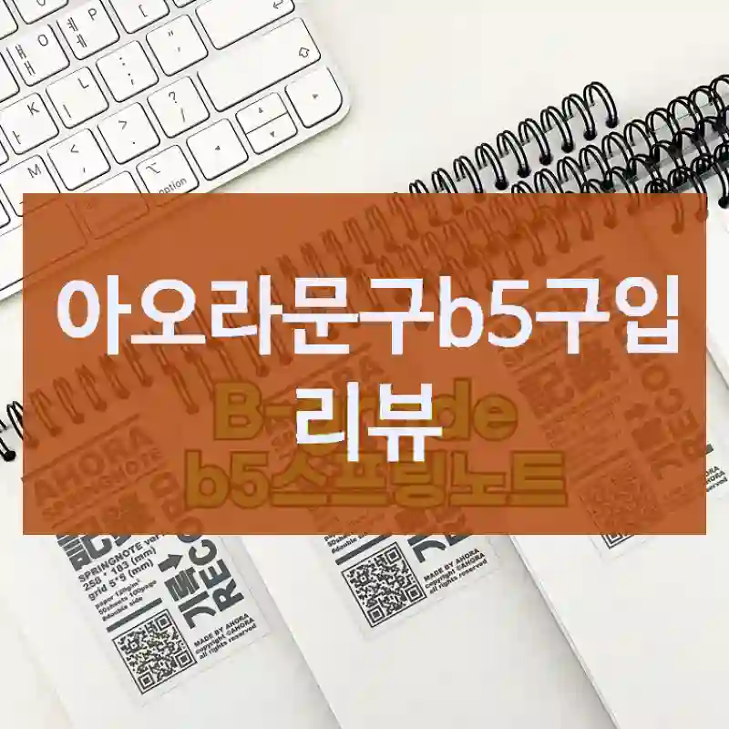 기대 안 했는데 대만족한  “아오라문구b5” 후기