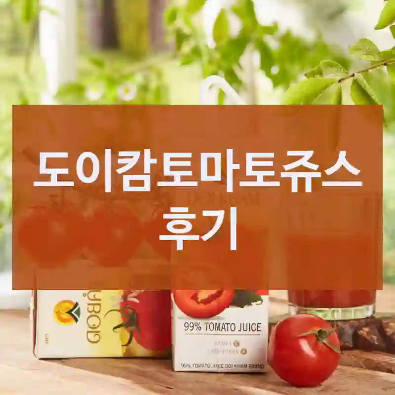 기대 안 했는데 의외로 괜찮았던 도이캄 “도이캄토마토쥬스” 후기