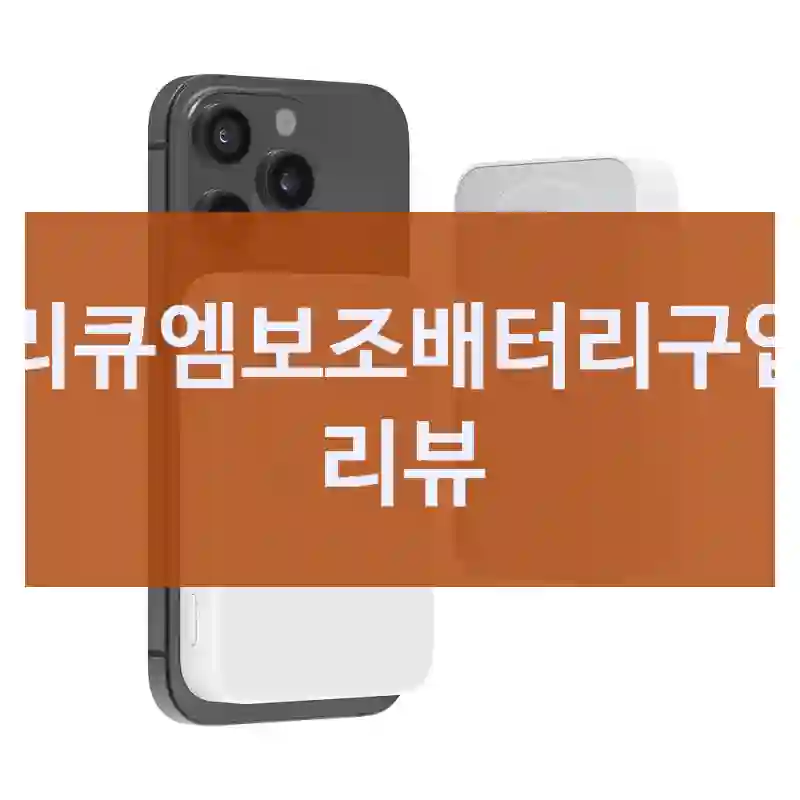 리큐엠보조배터리구입 리뷰