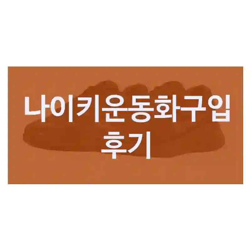 나이키운동화구입 후기