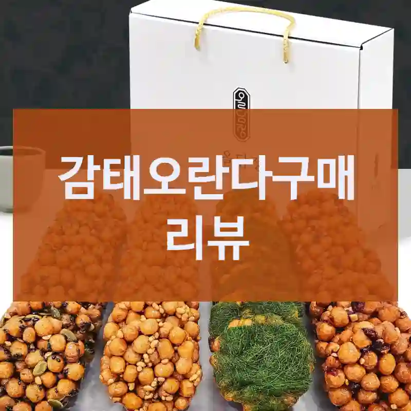 왜 다들 감태오란다 찾는지 알겠더라고요, 올담정 회사선물