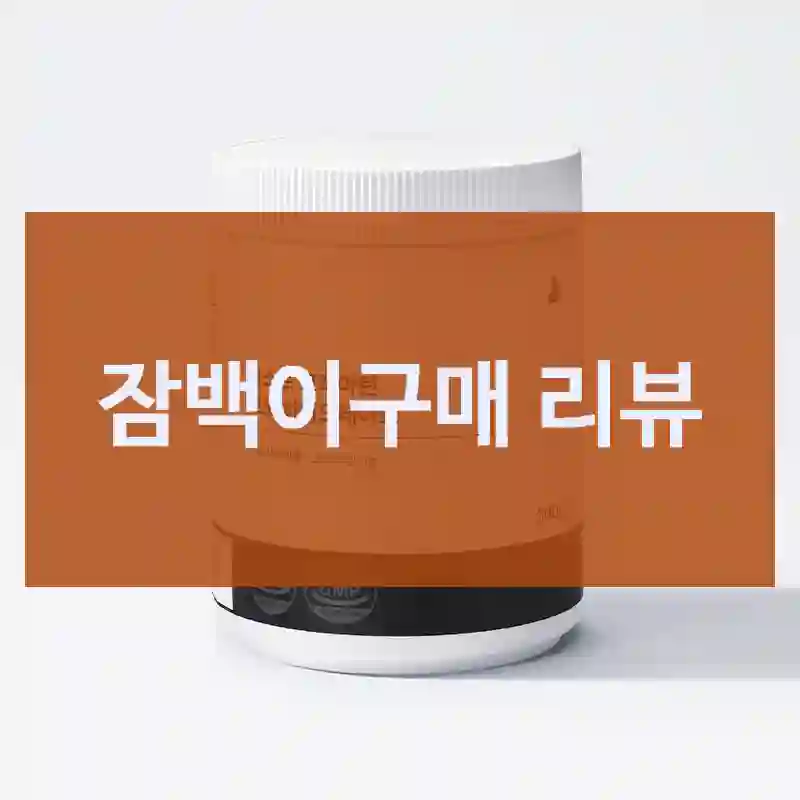 후회 없는 소비를 위한 잠백이 체험기