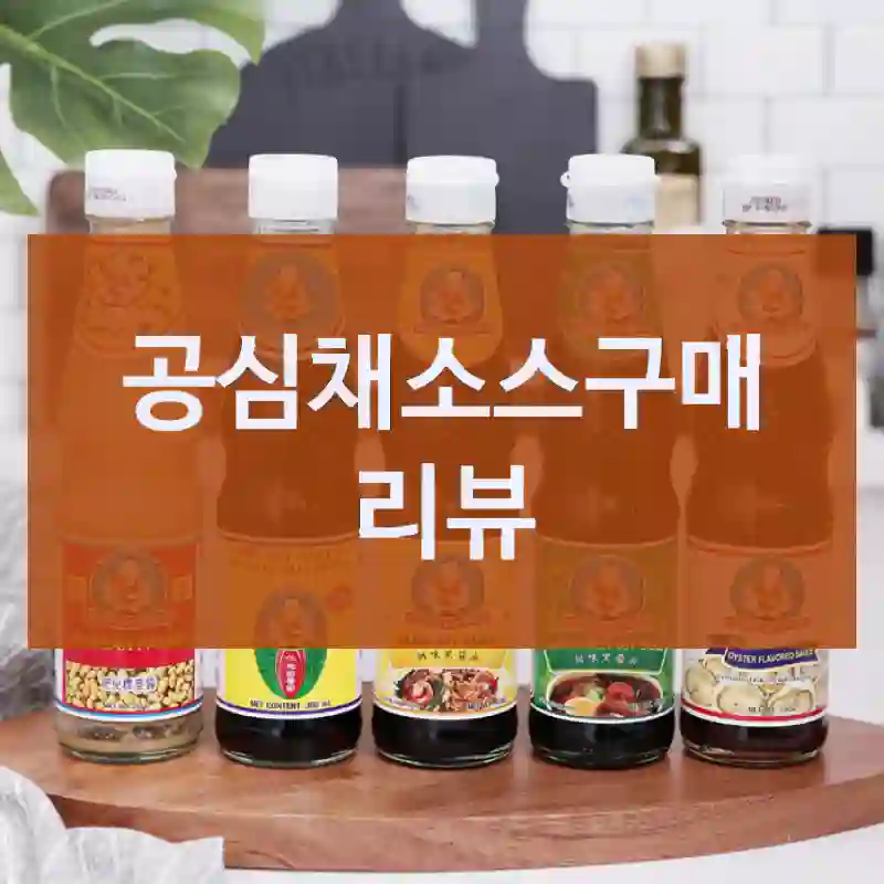 공심채소스구매 리뷰