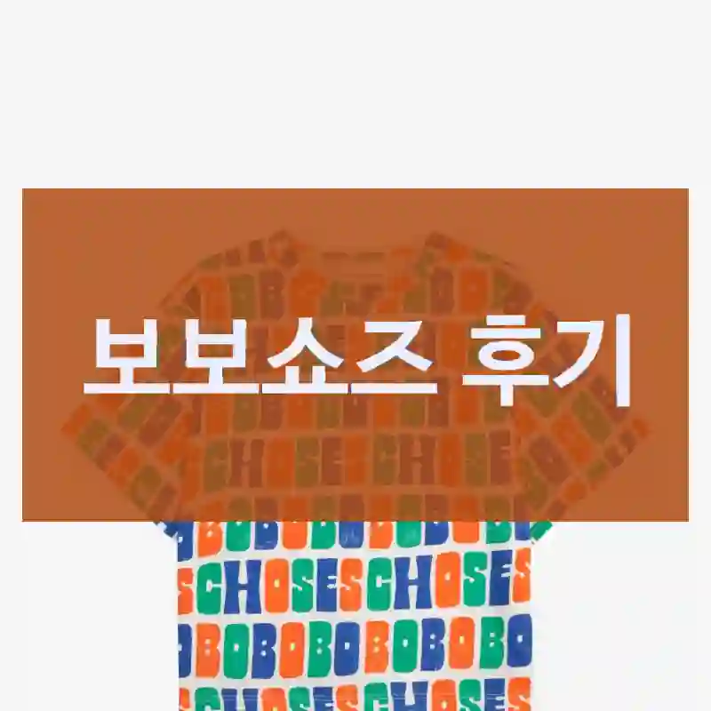 보보쇼즈 후기