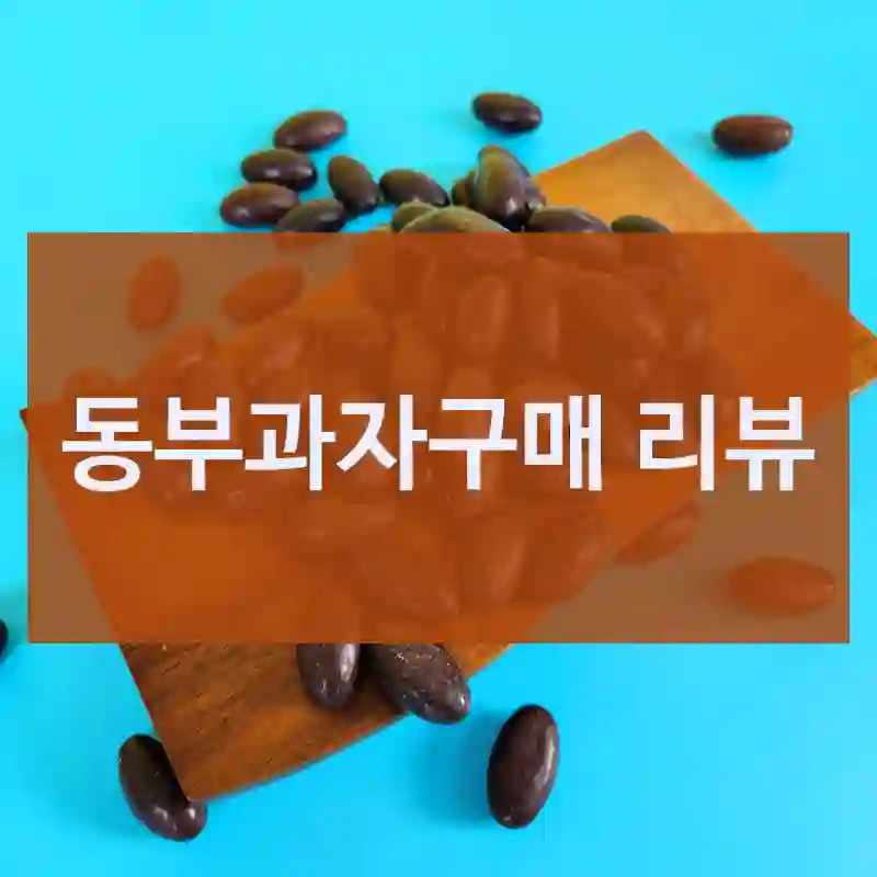 동부과자구매 리뷰