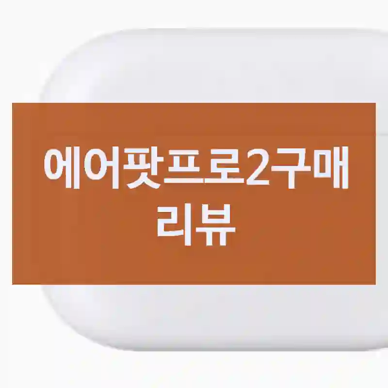 에어팟프로2구매 리뷰