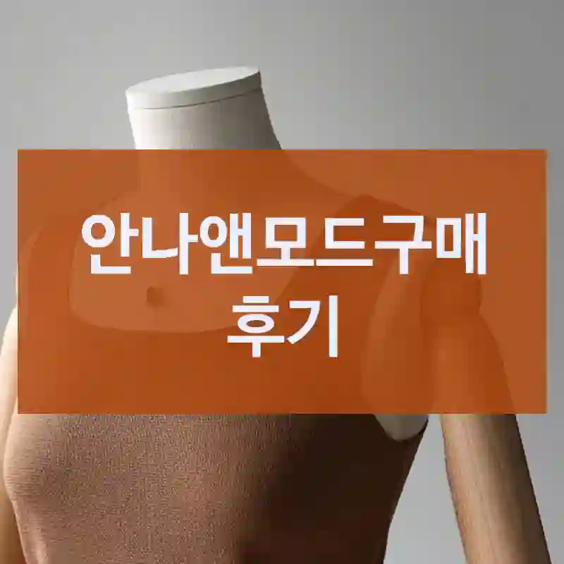 안나앤모드 안나앤모드 한 달 써본 솔직 후기,