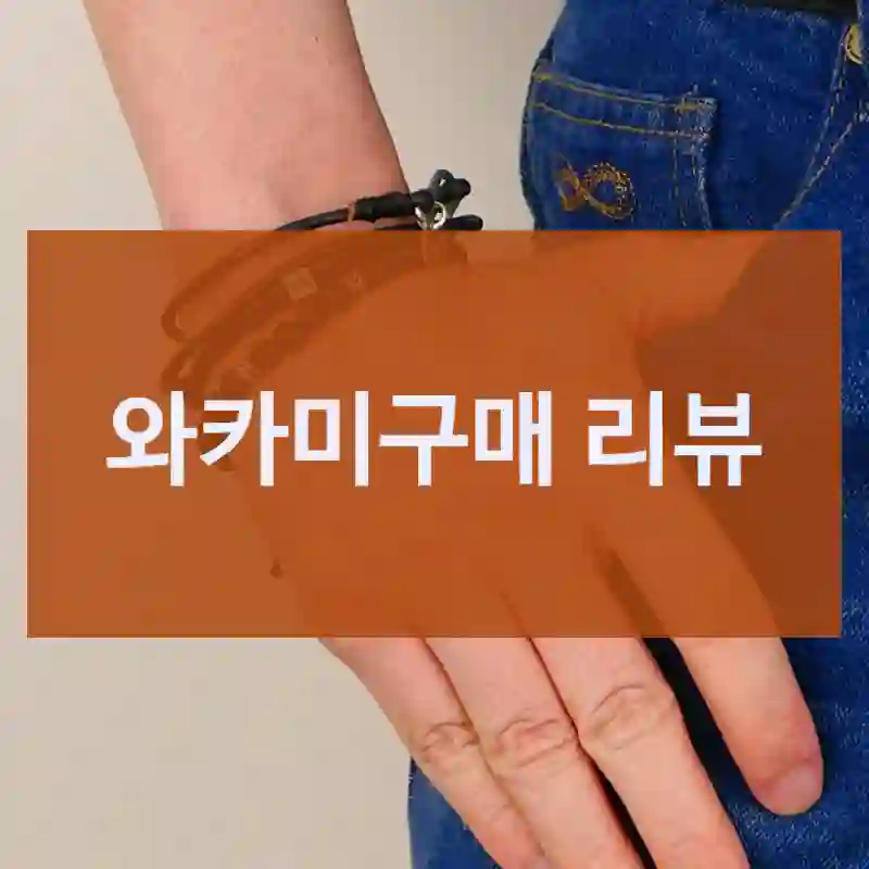 와카미구매 리뷰