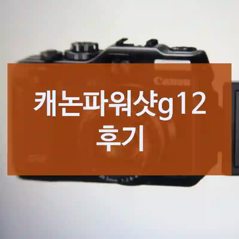 리뷰 많은 캐논파워샷g12, 리뷰는 진짜일까?