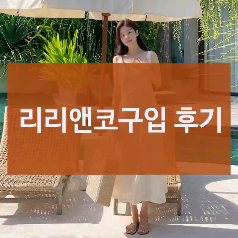 리리앤코 리리앤코-리뷰 많은 건 다 이유가 있다?