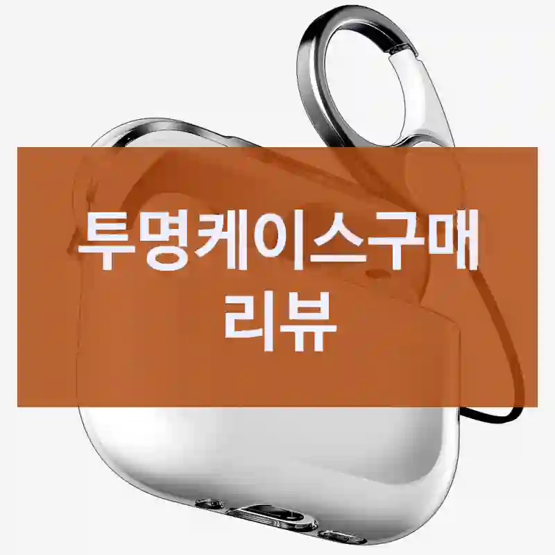 투명케이스구매 리뷰